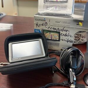 Garmin GPS with Black and Red Accents